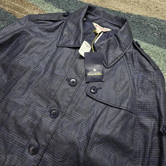 Brooks Brothers Other - NWT Brooks Brothers Red Fleece Plaid Blue Black Rain Cape Jacket S